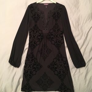 Hale Bob black tunic dress